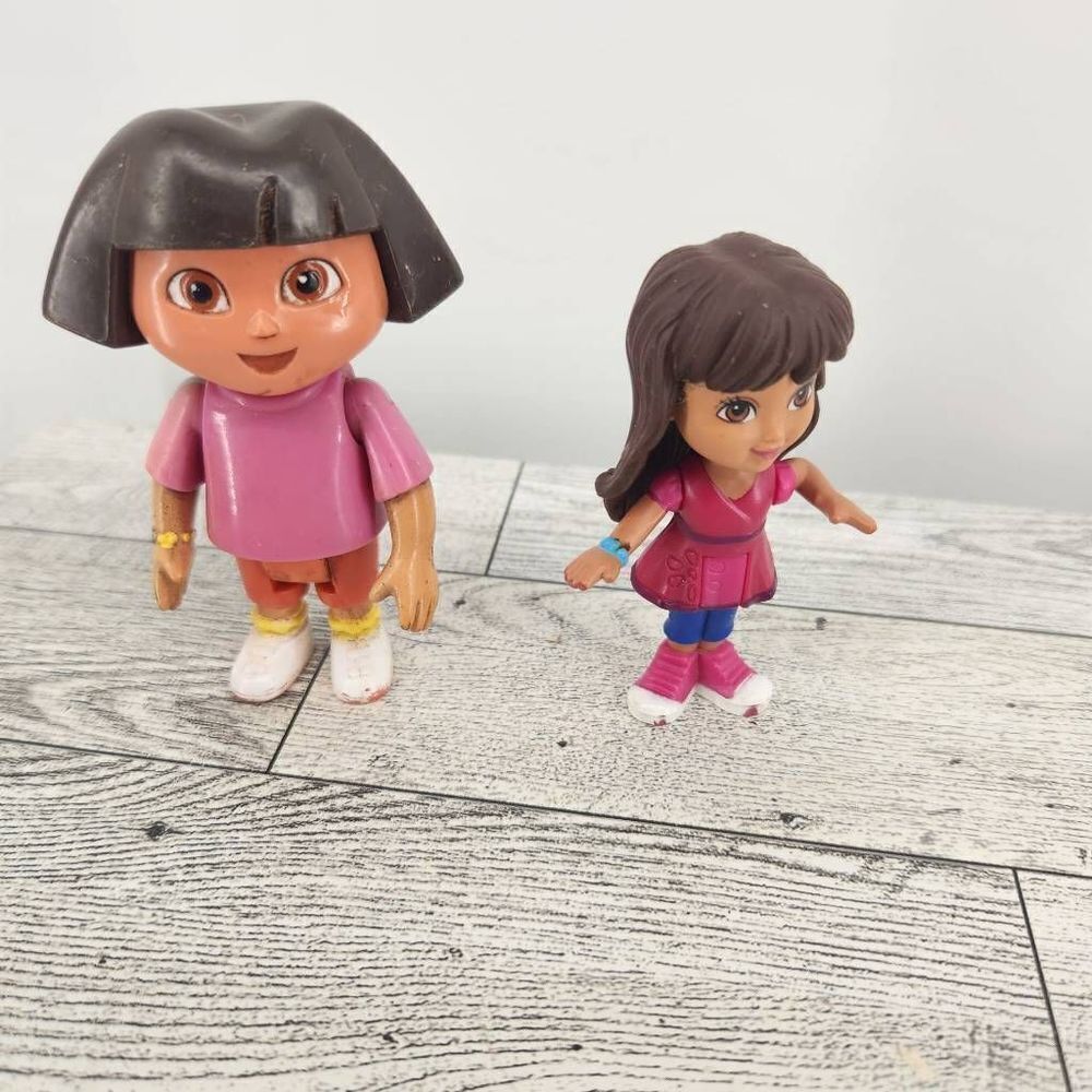 Dora the Explorer Figure Bundle of Vintage / Newer Figures Good Gently Loved Con